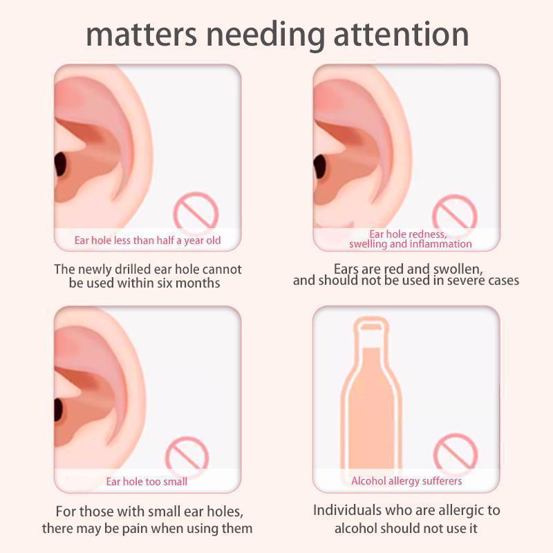 Piercing Hole Cleaning Kit, Earrings Hole Cleaner, Ear Hole Cleaning Lines, Pierced Aftercare Care Kit