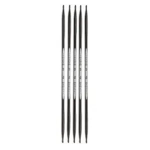 8" Ergonomic Double Point Knitting Needles, Carbon
