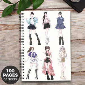 1pc Anime Spiral Notebook Exquisite Prints, Premium Paper, Ideal for School & Office, Anime Merchandise, Study & Planning Use