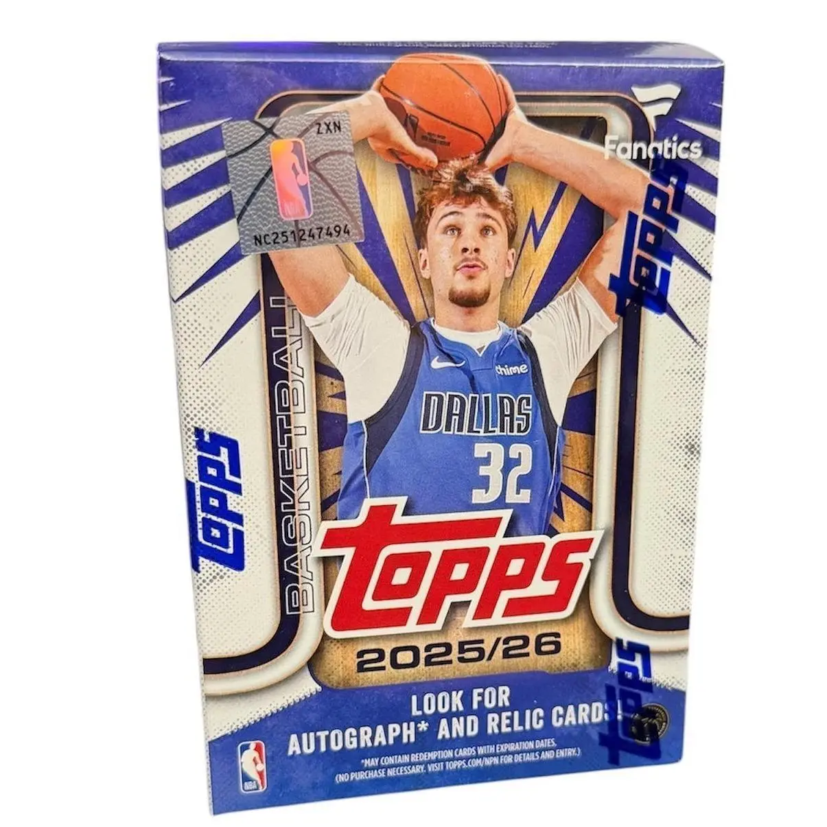 Topps 2025 NBA Flagship FANATICS EXCLUSIVE Blaster Box Sports Trading Card Box