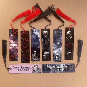 Dark Romance Metal Bookmarks for Readers - Perfect Gift for Book Lovers, decorative bookmark, book accessories, dark romance merch