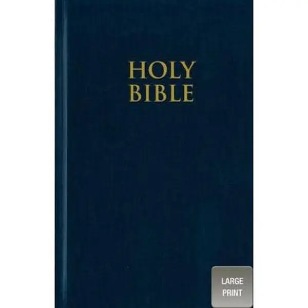 USED-NIV, Pew Bible, Large Print, Hardcover, Blue by Zondervan (Hardcover)