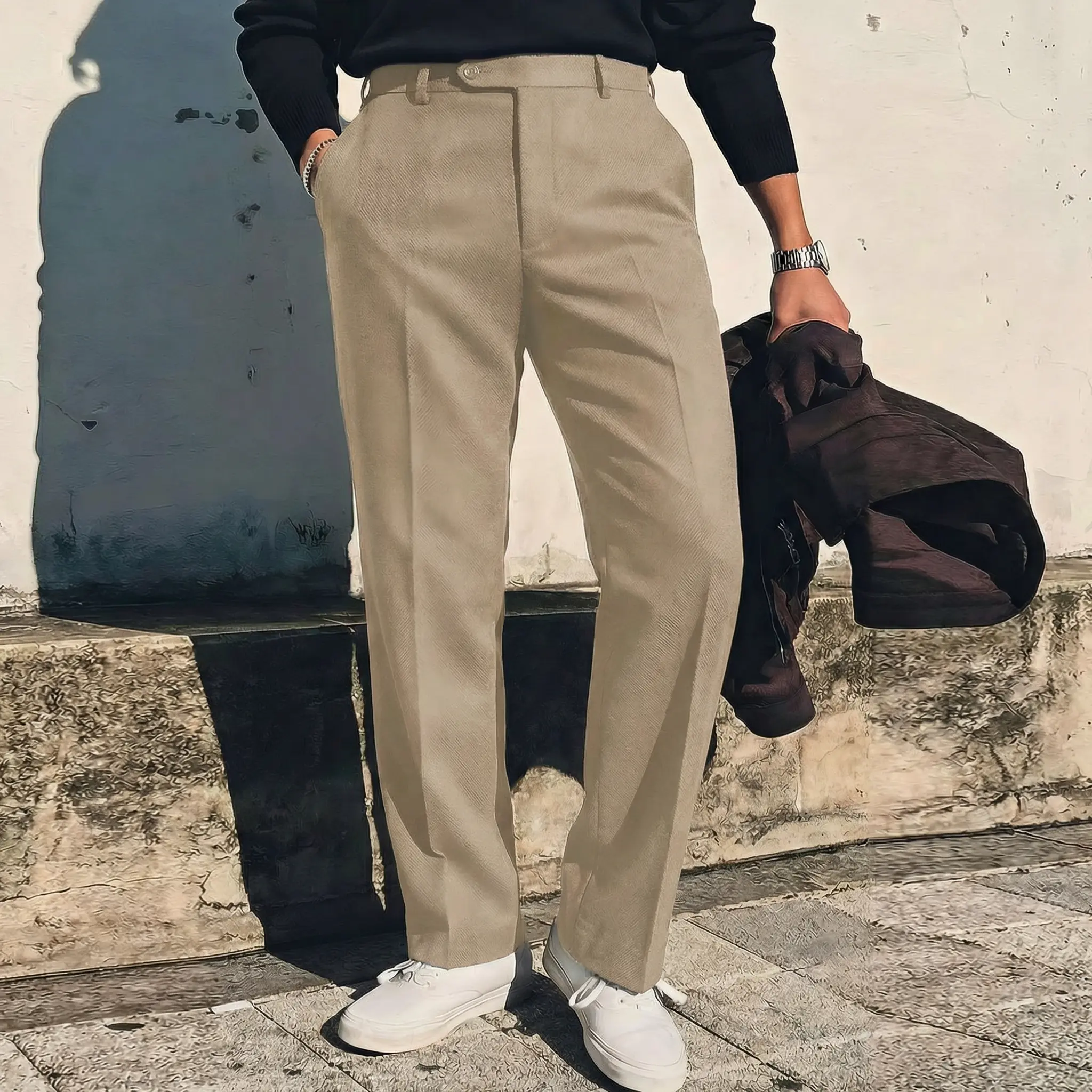 Men's Vintage Herringbone Tweed Dress Pants - Mid-Rise, Straight Leg, Dark  Gray Suit Trousers for Business & Formal Occasions, Business Trousers|  Vintage Herringbone Pattern SpringStatements Stylish Menswear - TikTok Shop