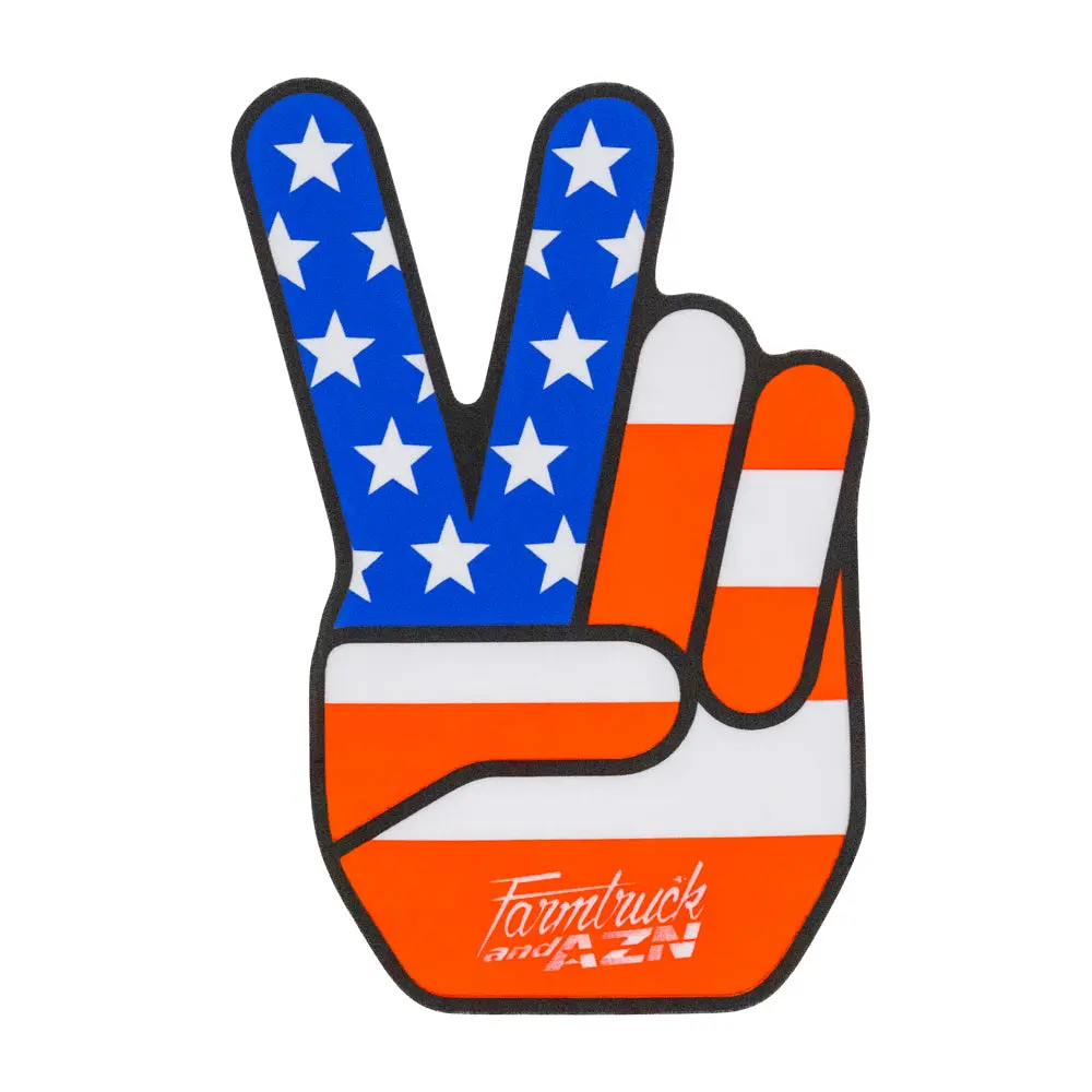 USA Peace Sign Sticker