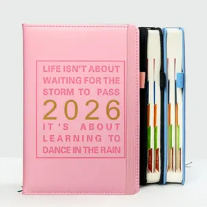 【Christmas Gift】2026 Planner Notebook, Teacher Planner, 365 Day Plan, Cover, Weekly Monthly Planning, School Office Work Organizer, Premium Thick Paper