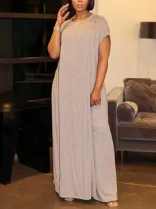 Spring Summer Casual Two-Piece Set, Solid Color Long Sleeve Top + Wide Leg Pants, Cross Slit Design, Daily Wear, Commuter, Womenswear