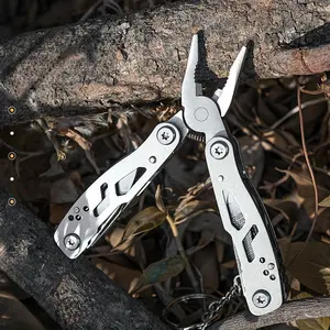 14-In-1 Mini Multifunctional Tool Pliers with Safety Lock, Portable Stainless Steel Multi-Tool, Gift for Dad Husband Boyfriend