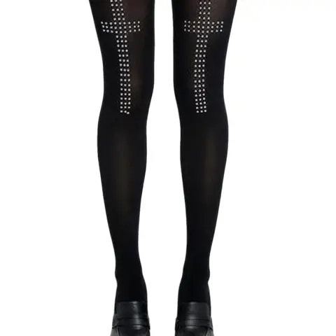 Vintage Y2K Style Women's High Waist Skinny Jeans, Crossed Hot Brick Geometric Design, Elastic Aesthetic Streetwear Cosplay Emo Punk Girl Fashion Fitted Everyday Leggings