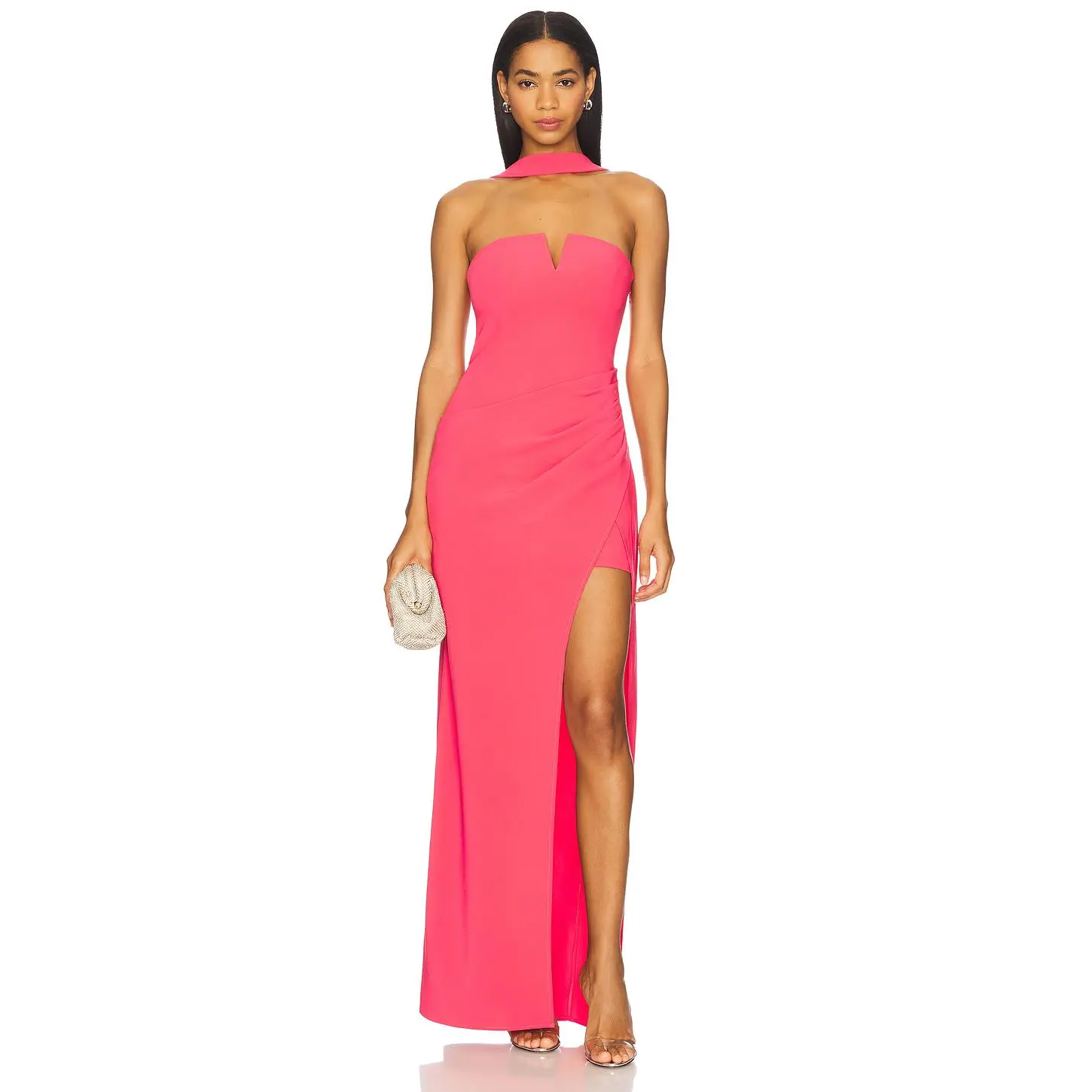 Lovers and Friends Alexis Gown in Watermelon Pink
