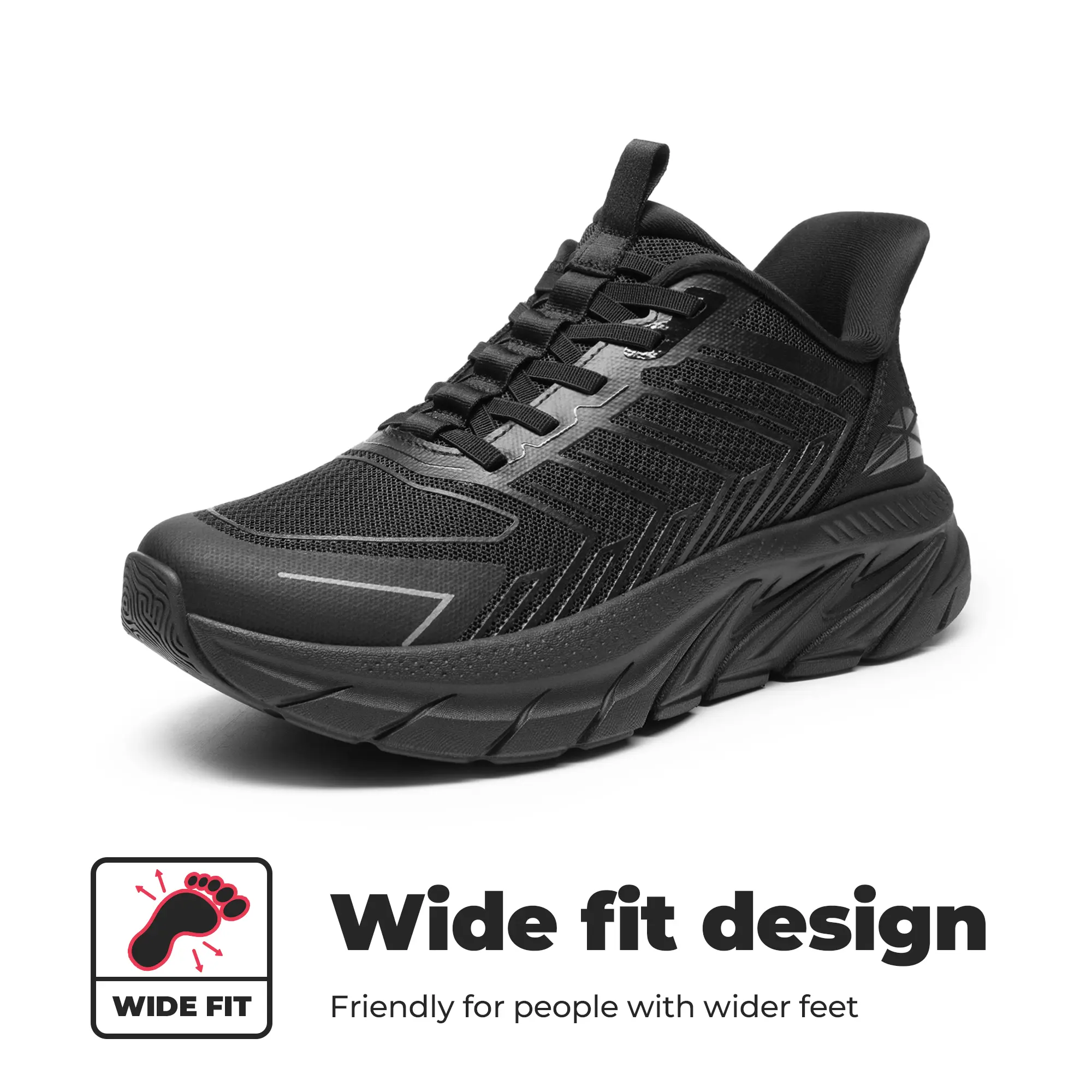 ALL BLACK-NEW-WIDE FIT