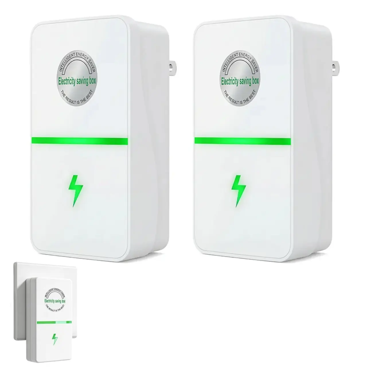 Household Plug-In Power Device - Plug-In Power Box with US Plug 2026 Updated Universal Wide Voltage Design, Compatible with 90–250V Input Range Multi Plug Outlet, Portable Power Adapter for Home & Office Outdoor Multi-Scene Use