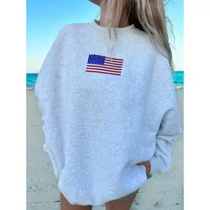 Vintage American Flag Sweatshirt | Patriotic Graphic Pullover | All-American Style