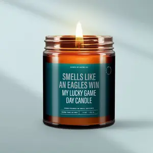 Smells Like an Eagles Win Candle, Football Candle, Candle Gift