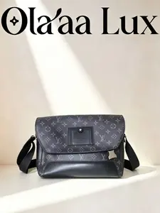 Pre-owned Louis Vuitton LV Black Monogram Eclipse Crossbody Bag
