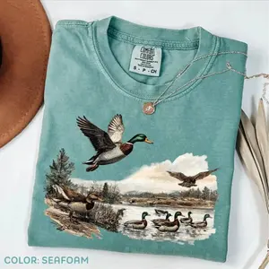 Comfort Colors Retro Mallard Ducks Shirt, Ducks Fall Tee, 90s Waterfowl Duck, Retro Duck Shirt, Duck Hunting Season
