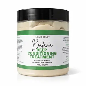 Batana Oil  Deep Conditioner Hair Mask Treatment by Liquid Gold   Batana Imported from Honduras. For long healthy hair. Promotes Hair Growth. Hair Care Treatment. 8oz Jar. Nourishing Moisturizing Haircare Peppermint Rosemary Blend