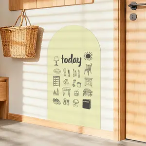 Multifunctional Magnetic Play Wall Decal, Self-Adhesive to Do List, Removable Magnetic Board, Ideal for Organizing Tasks, Wall Calendar Planner