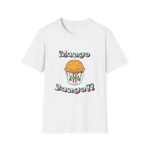 'Mango Bango!' Flavor Brooklyn Mike's Italian Ice  - Unisex T-Shirt for Women & Men Cotton Fabric  Classic Fit Crew Neckline Menswear Top