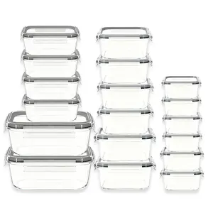 18Pcs Premium Glass Food Containers with Airtight Lids | BPA-Free Leakproof for Meal Prep & Picnics, Practical Mother’s Day Gift for Mom