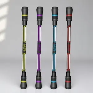 Random Color Rotating Grease Pencil, 4 Counts Anti-slip Handle Stress Relief Writing Pen, Multifunctional Rotating Writing Pen for Office & School