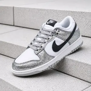 Nike Dunk Low Golden Gals Metallic Silver DO5882-001 Women's Fashion Sneaker New