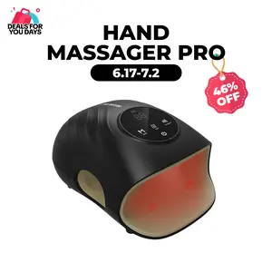 CINCOM Hand Massager Pro for Enhanced Comfort and Relief, 4 Modes 4 Intensity 6 Heat Levels, Portable and Cordless, Advanced Airwave Technology and Sleek Design, Touchscreen Display, Perfect Gifts for Family, Friends,summerwins Lymphatic Drainage Machine