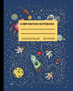 COMPOSITION NOTEBOOK: COLLEGE RULED 200 PAGES