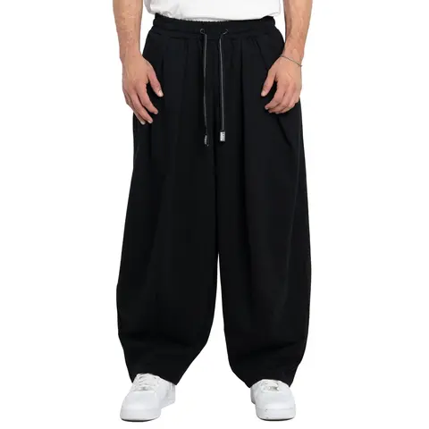 Pro Club Men's Baggy Heavy-Weight Cotton Sweatpants - 100% Cotton Jersey Fabric, Pleats, Wide-Leg Fit, Adjustable Drawstrings, Pocket, Casual Jogging Pants, Everyday Wear Bottoms, Sweats