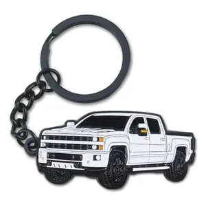 Chevy Silverado Metal Keychain Accessories, Premium Truck Key Fob for Silverado Owners 2015–2022, For Pickup Truck Enthusiasts & Chevy Fans, Rugged Automotive Gift for Daily Carry