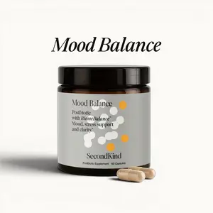 Mood Balance Postbiotic Supplement with BiomeBalance Formula for Mood Stress Support and Clarity