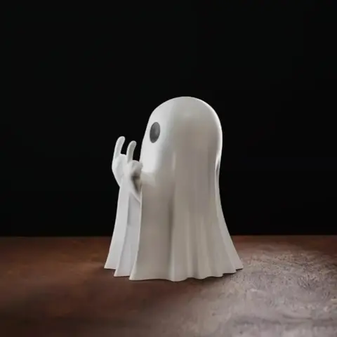 Cute Halloween Ghost Figurine, Creative Home Office Party Decoration Figure Ornaments, Small Ghost Toy for Spooky Fun, Decorative Home Ornament, Perfect Gift Idea