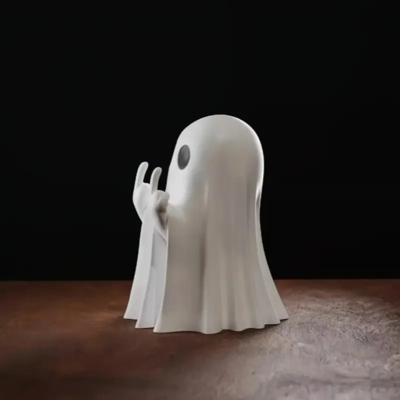 Cute Halloween Ghost Figurine, Creative Home Office Party Decoration Figure Ornaments, Small Ghost Toy for Spooky Fun, Decorative Home Ornament, Perfect Gift Idea