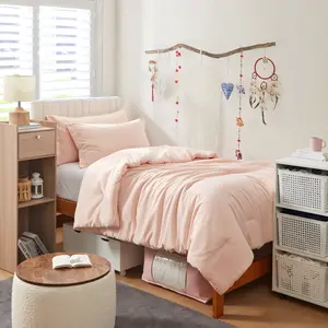 Dorm Haul - Cozy Twin XL College Comforter - Pale Dogwood
