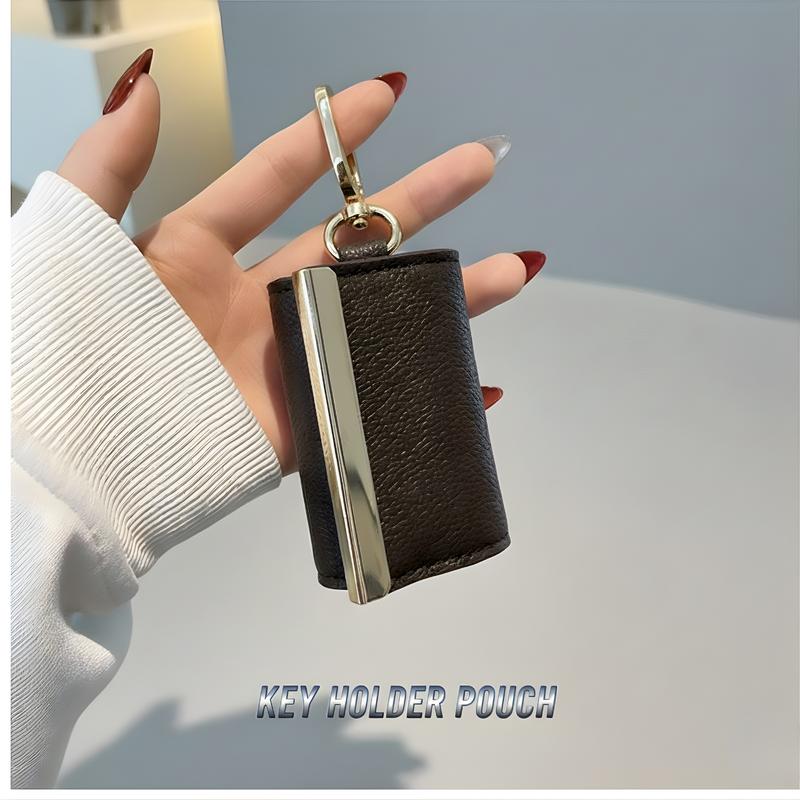 Keychain Tote Bag, Foldable Tote Bag, Expandable Leather Mini Bags with ...