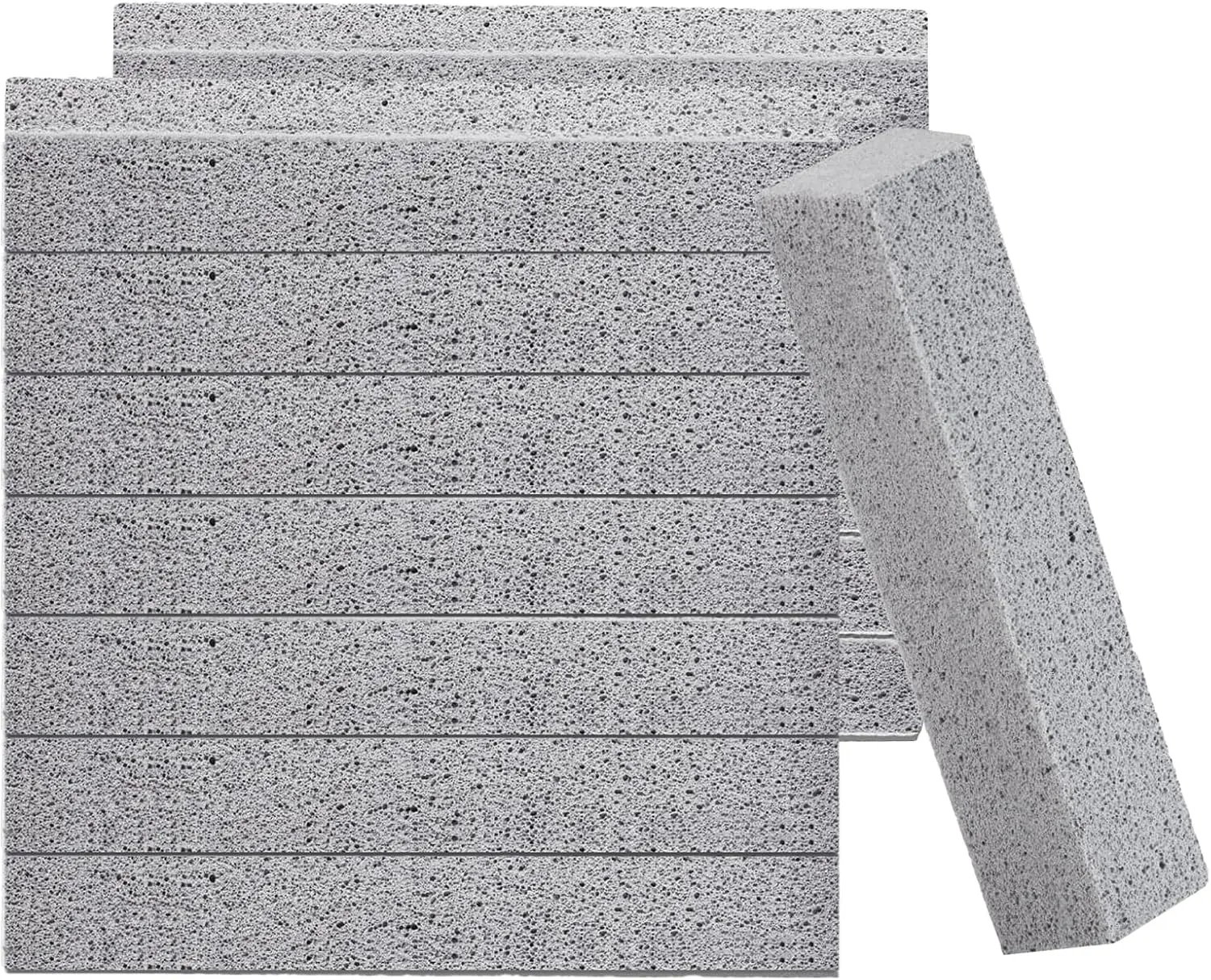14-Pack Toilet Bowl Pumice Cleaning Stones, 5.9 x 1.4 x 0.9 Inches Powerful Cleaner for Hardwater Removal, Ceramic Toilets, Bathtubs, Cleaning Grills