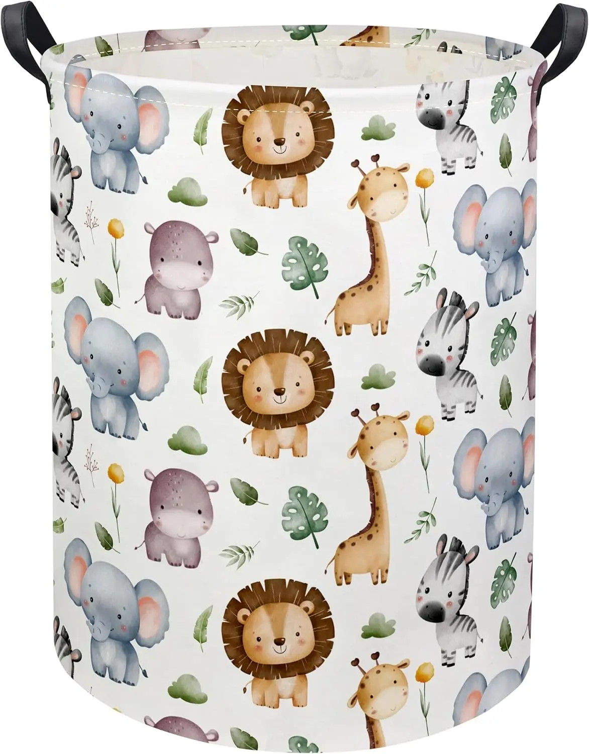 Baby Laundry Hamper Basket Baby Hamper for Nursery Boy and Girl Cute Kids Toys Storage Bin Organizer Animal Room Decor(Animal)