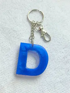 Handmade Epoxy Resin Alphabet Keychain ~ Choose Your letter