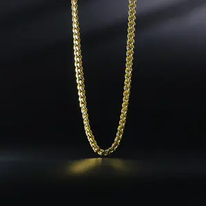 5.7mm 14K Gold Hollow Miami Cuban Chain - Model 0541