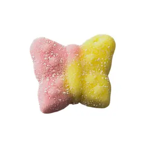 Sour Lemon Strawberry Swedish Style Butterflies Gummy Candy | 16 oz (1 LB) Bag of Gummies | Bulk Candy