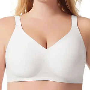 Women Breathable Adjustable Wireless Full Coverage Sport Everyday Seamless Bra No Underwire Comfort Push Up Bras