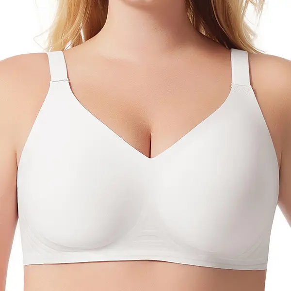 Women Breathable Adjustable Wireless Full Coverage Sport Everyday Seamless Bra No Underwire Comfort Push Up Bras