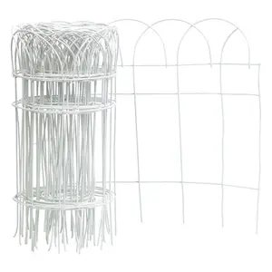 Panacea 240 in. L x 14 in. H PVC White Scroll Garden Edging (Pack of 6)