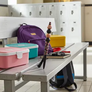 Leopard Print Black & Nude Beaded Pen
