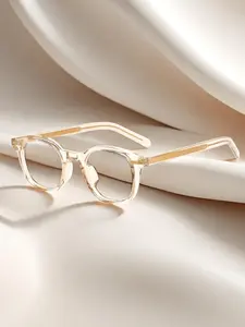 Vintage Rectangle Frame Anti- Light Eyeglasses, Lightweight Full-frame Design Eyeglasses for Women & Men, Fashion Eyeglasses for Work, Daily Clothing Decor
