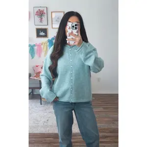 Evermore Cardigan- Seafoam