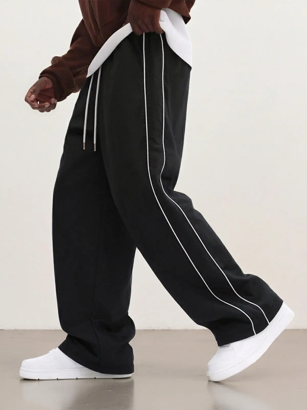 Spring/Autumn men’s loose straight-leg pants, stylish versatile casual trousers, street sports pants