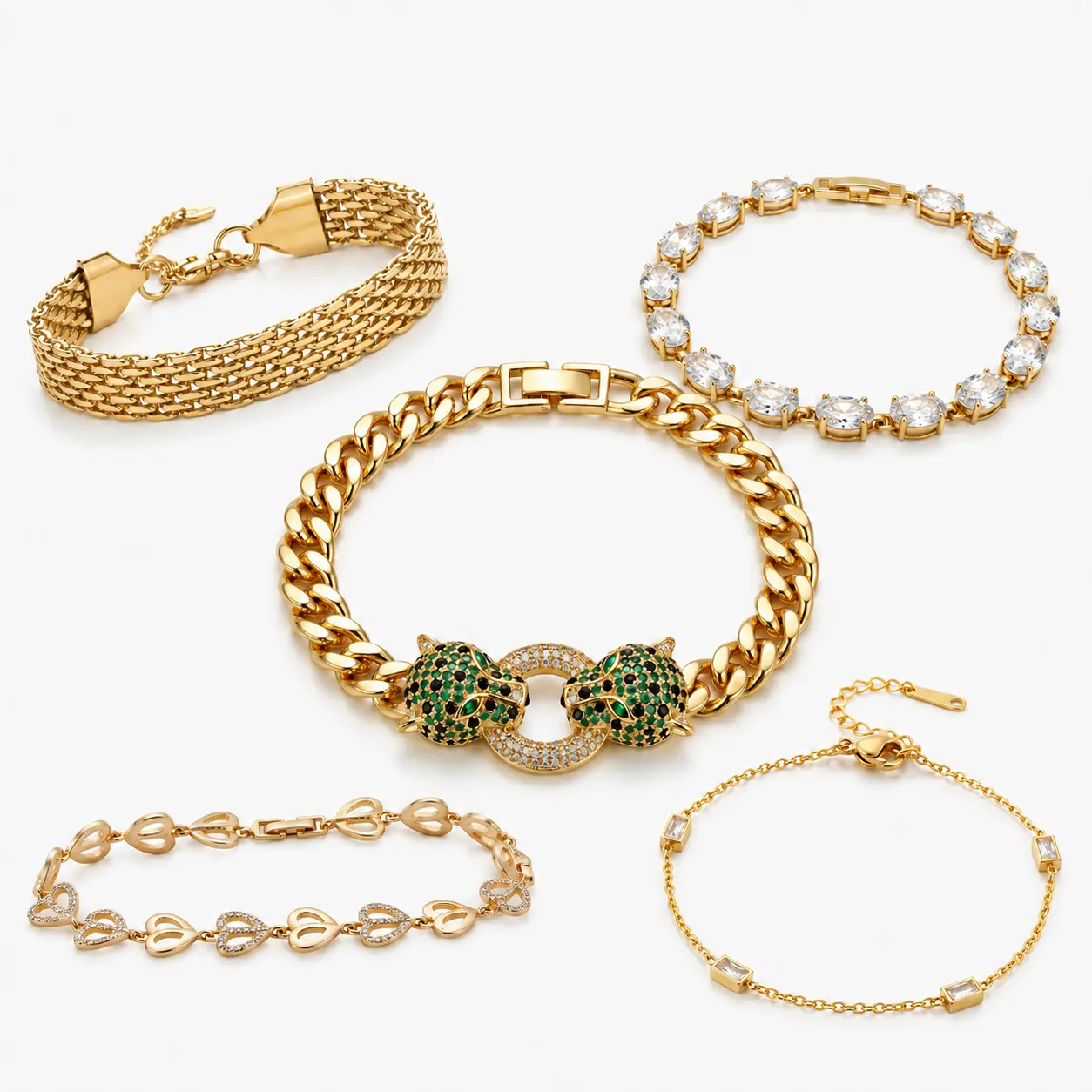 VEYRA Everyday Spark Alloy Bracelet & Bangle Collection
