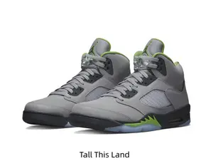 Grey sneaker game just got a glow-up with these Green Bean accents!
