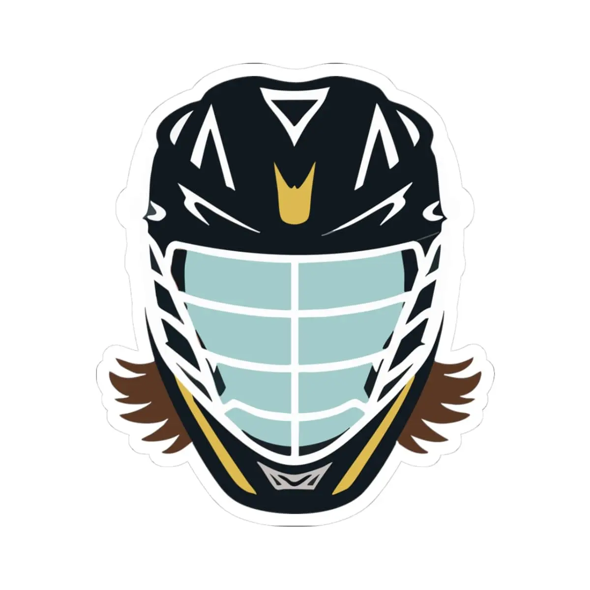 Flow Lacrosse Sticker (Brown)