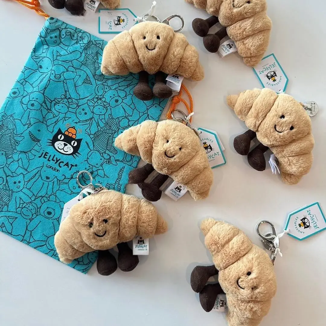 Jellycat Amuseables Croissant Keychain - Adorable Stuffed Animal Keychains, Cute Animals, Fun Gift Ideas for Kids, Birthdays & Collectors, Unique & Special Keychains Jellycat Amuseables Croissant Keychain - Adorable Stuffed Animal Keychains, Cute Animals, Fun Gift Ideas for Kids, Birthdays & Collectors, Unique & Special Keychains